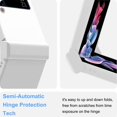 thumbnail image 6 of Compatible with Samsung Galaxy Z Flip 4 Cell Phone Ultra Slim Thin [Hinge Protection] Shockproof Protective Mobile Phone Case Folding Impact Resistance Semi-Auto Cover-White, 6 of 16