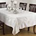 thumbnail image 3 of SARO 116.I70180B 70 x 180 in. Rectangular Snowflake Design Table Linens - Ivory, 3 of 3
