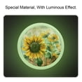 thumbnail image 2 of PhooArto Rustic Farmhouse Sunflower Pattern 4 PCS Crystal Glass Cabinet Knobs, Drawer Kitchen Cabinets Dresser Cupboard Wardrobe Pulls Handle - Glowing in the Dark, 2 of 7