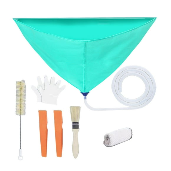 Kit de cubierta de limpieza de aire acondicionado con lavado de polvo de tubería de agua Lavado de aire acondicionado Limpieza Conjunto C