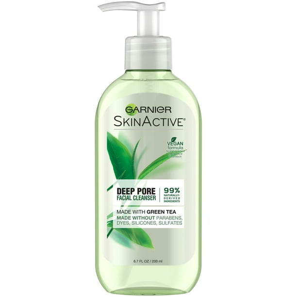 Garnier SkinActive Face Wash with Green Tea, Oily Skin, 6.7 fl. oz