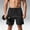 Black, variant on Mens Quick-Dry Athletic Shorts Lightweight Outdoor Casual Shorts Plain Solid Color Drawstring Cargo Shorts, S