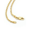 thumbnail image 3 of Metal Masters 14K Gold Plated Sterling Silver 925 Italian Rope Chain 2.3mm 16 18 20 22" 24" 30, 3 of 6
