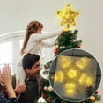 thumbnail image 3 of Dademeo 9.06 Inch Christmas Tree Topper Lighted Star, Clear Five-Pointed Star Tree Topper for Xmas New Year Holiday Christmas Tree Decoration, 3 of 7