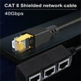 thumbnail image 6 of 1Pcs Ethernet Splitter - RJ45 1 to 3 Port Connector for Internet Cable, Gigabit Speed, Wide Compatibilities with Cat5/5e/6/7/8, Standard 8P8C for Home Office, Network Extension, Black, 6 of 6