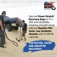 thumbnail image 3 of Bubba Rope 7/8 Inch X 30 Ft. Red Eye Off-Road Truck Recovery Gear Set, 3 of 5