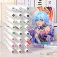 thumbnail image 6 of Languo Automatic Ink Control Acrylic Paint Markers, 9 pcs Soft Brush Tip Acrylic Paint Pens set with 14 professional color serie, 6 of 7