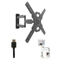 Kanto PS300 Tv Mounting package W/ DUAL outlet thru wall power kit And HDMI Cable