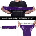 thumbnail image 3 of Fotbe Crystal Purple Snowflake Mangas para Brazos con Protección Solar UV- Cubrebrazos para Tatuajes – Mangas Deportivas Refrigerantes UPF 50 para Hombre y Mujer, 3 of 7