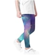 thumbnail image 3 of vokkrv Girls Athletic Leggings Kids Dance Workout Running Yoga Pants with Hidden Pocket Multicolor B 11-12 Years, 3 of 4