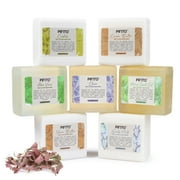 Pifito Melt and Pour Soap Base Sampler (7 lbs) │ Assortment of 7 Bases (1lb ea) │ Hemp Seed Oil, Clear, Aloe Vera, Goats Milk, Cocoa Butter, Shea Butter, Castile │ Glycerin Soap Making Supplies