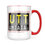 Neonblond UTT Airport Code for Umtata Mug gift for Coffee Tea lovers