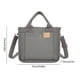 thumbnail image 3 of Bolsa informal de lona con correa ajustable para el hombro, de mano para mujer, bandolera (gris) Ndcxsfigh Para Estrenar, 3 of 8