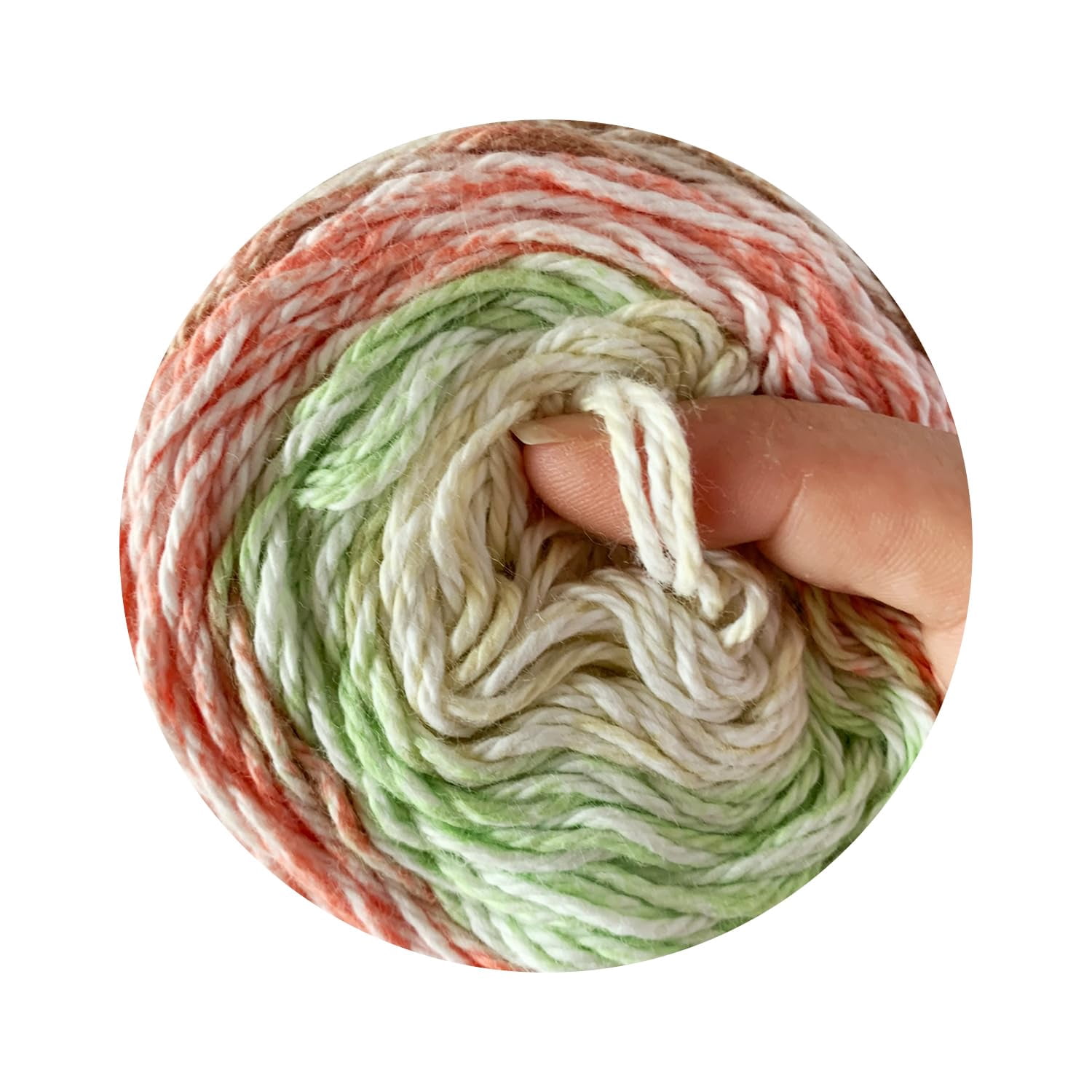 Troyarn Cotton Royal Ombre (3- Skeins Pack) Yarn with Rainbow Colors,Soft Yarn for Crocheting and Knitting%100 Organic Cotton Four Season Yarn 3x100 gr (3x230 yds) (20102)