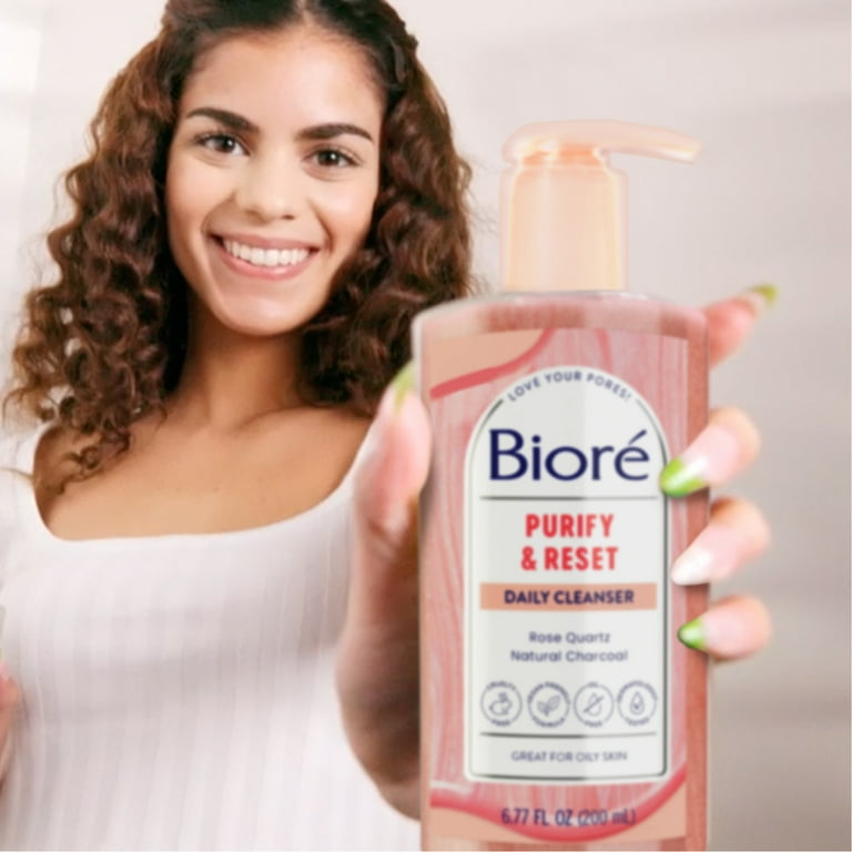 Biore charcoal acne daily 2024 cleanser 6.77 oz