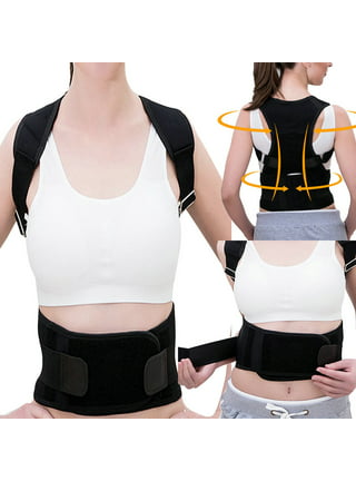 Burvogue Adjustable Posture Corrector Back Support Corset Belt Humpback  Correction Shaper Waist Trainer Belts For Women Men