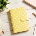 thumbnail image 4 of Solivara A6 PU Leather Budget Notebook 6 Ring Loose Leaf With Zipper Pockets For Financial Organizer(Yellow,7.48*5.31*1.26in), 4 of 4