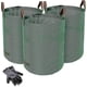 thumbnail image 1 of Heavy Duty Garden Waste Bags - 272 Litre - 3 Sacks - Bonus 1 Pair Gardening Gloves - Industrial Fabric And Handles - Green/garden Waste Sacks, Reusabl, 1 of 5