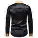 thumbnail image 4 of Blusa y camisa de manga larga con cuello vuelto para hombre, blusa informal de moda con botones y retazos, blusa de manga larga con cuello vuelto, blusa de poliéster para hombre, 4 of 6