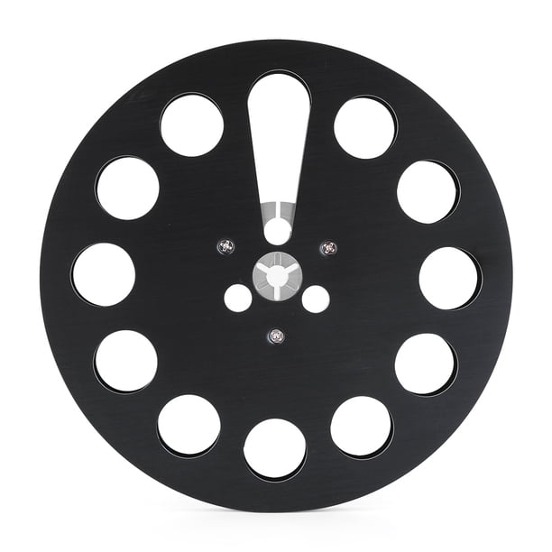 Carrete De Cinta Vacío Carrete de cinta vacío de 7 pulgadas, carrete de cinta en blanco para Studer ReVox/TEAC/BASF (11 agujeros, negro)