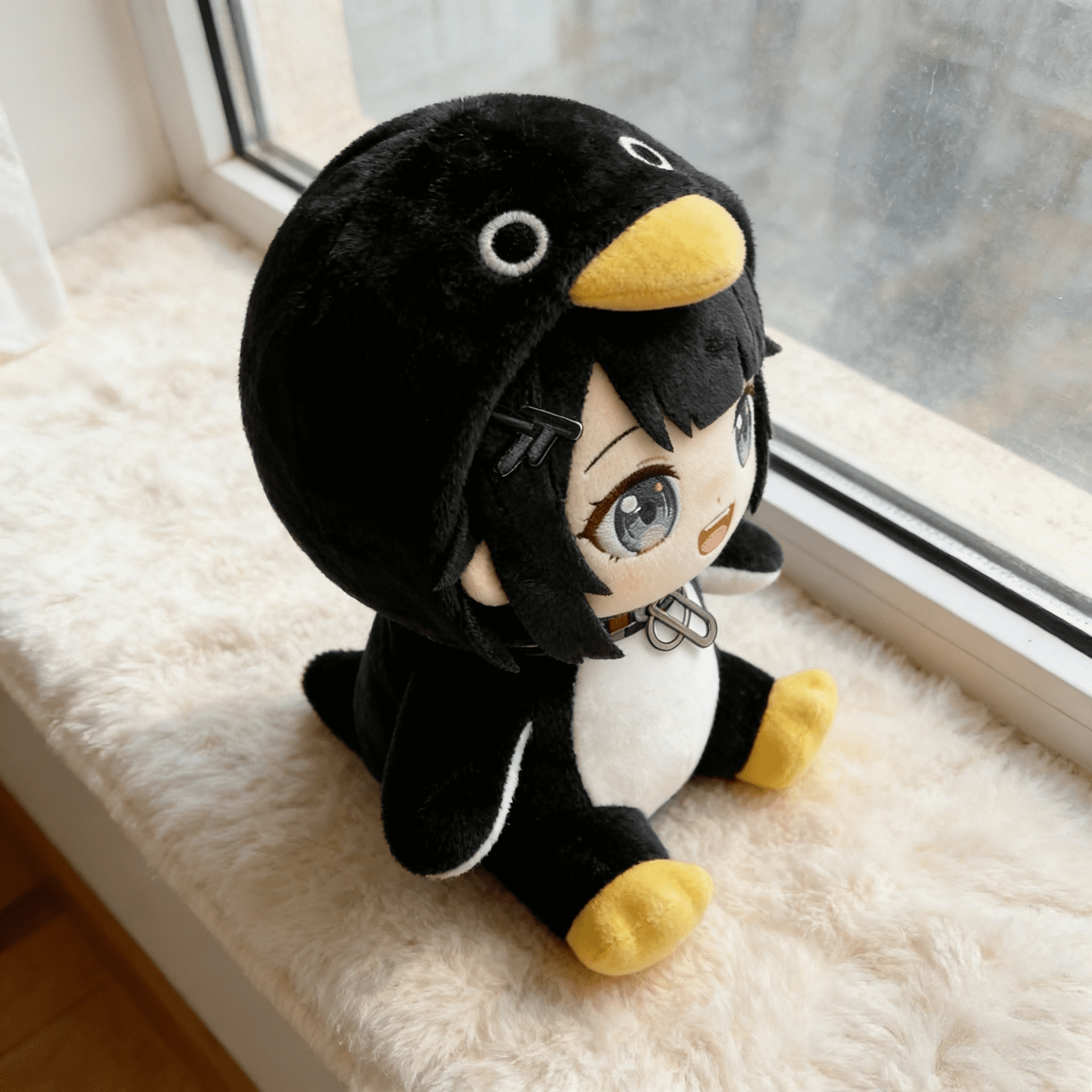 New Anime GUGUGAGA Penguin Figure Plush Toys - Cute Penguin Costume Girl