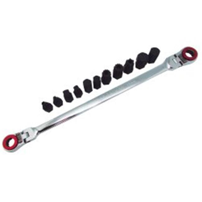 12 Piece X-Long Double Box Flexible and Reversible Ratchet Wrench Set KTI43501 