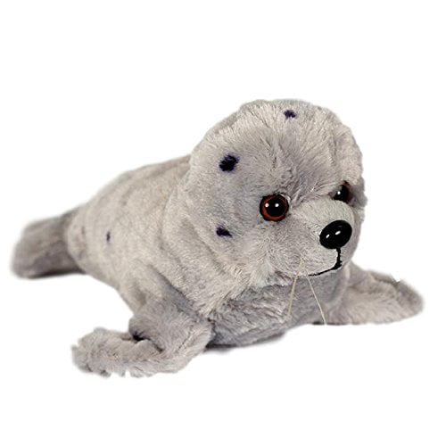 Wishpets Stuffed Animal Soft Plush Toy for Kids 15.5" Grey Spotted Seal NWT 