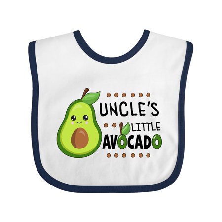 

Inktastic Uncle s Little Avocado with Cute Baby Avocado Gift Baby Boy or Baby Girl Bib