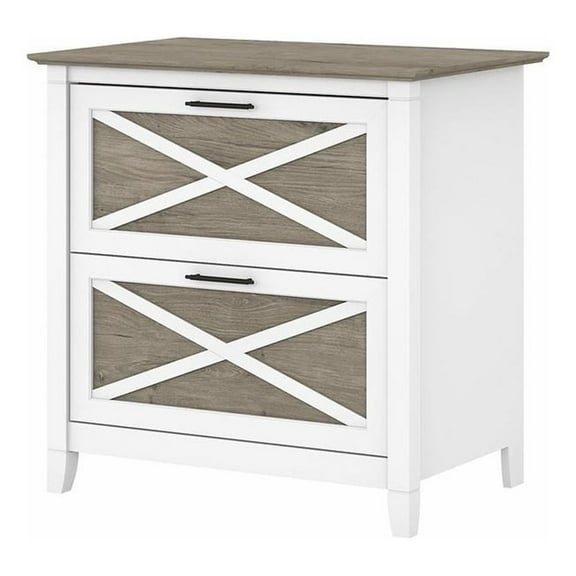 Scranton & Co 2 Drawers Contemporary Wood File Cabinet in Gray