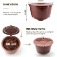 thumbnail image 4 of BRBHOM 6 Refillable Coffee Capsule Reusable Coffee Filter Compatible with Dolce Gusto (coffee capsule 6 pcs Brown), 4 of 4