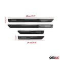 thumbnail image 2 of Door Sill Scuff Plate Scratch Protector for Honda Civic 2012-2015 Carbon Fiber, 2 of 6