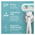 thumbnail image 4 of Venus Deluxe Smooth Sensitive Razor for Women, 5 blades, Manual Razor, Handle + 2 Razor Blade Refills, Silver, 4 of 12