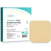 MedVance TM Foam - Waterproof Non-Adhesive Hydrophilic Foam Dressing 4"X4" Box of 5 dressings