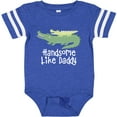 thumbnail image 3 of Inktastic Alligator Handsome Like Daddy Baby Boy Boys Baby Bodysuit, 3 of 5