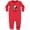 Red, variant on Inktastic Leo Lion Westie Baby Fleece Romper