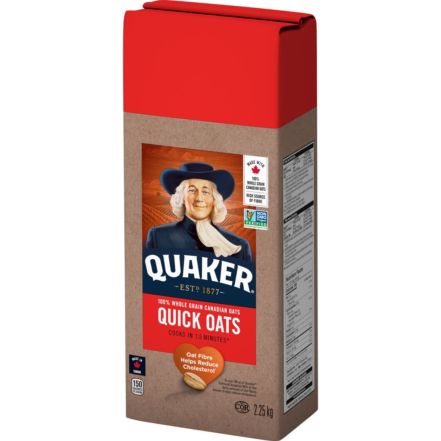 Quaker Quick Oats, 2.25 kg.