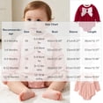 thumbnail image 4 of Lumosvexa Baby Brief Bodysuit Crew Neck Long Sleeve Cute Bowknot Fall Winter Casual Onesie White 6M, 4 of 10