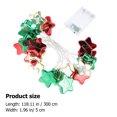 thumbnail image 3 of Weiweiguan 1pc Christmas Themed Star String Light Xmas Light Five Pointed Star Lamp Decor, 3 of 7