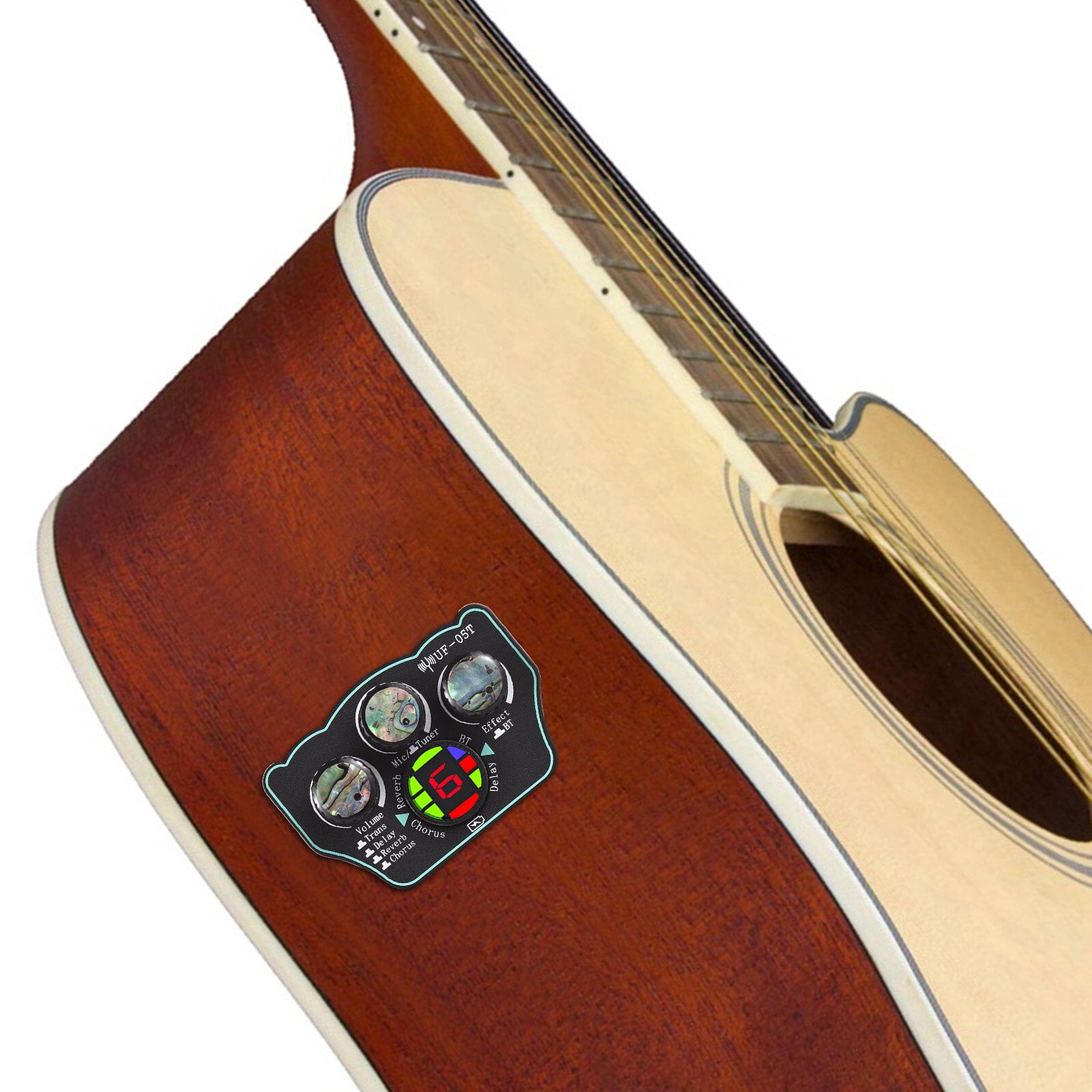 Guitar Pickup Classical Guitar Pickup Vibration Pickup BT Accompaniment Resonance Pickup 3-band EQ Equalizer Acoustic Wooden Guitar Instrument Accessories
