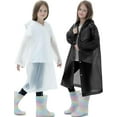 thumbnail image 2 of Lot de 2 Imperméables pour Enfants, Ponchos de Pluie Réutilisables avec Capuchon et Manches Imperméables pour Garçons et Filles, 2 of 6