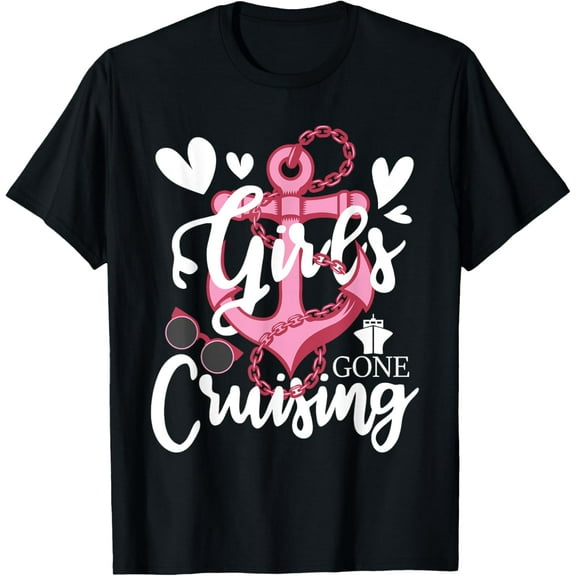 t-shirt Girls Gone Cruising - Cruise Ship Lover Cruiser Grils Trip T-Shirt.