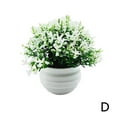 thumbnail image 5 of QHUDLV Artificial Mini Potted Plants Fake Small Bonsai Decor Realistic Tabletop Greenery Four Leg Grass Hemisphere Faux Office Home Desk Decoration No Maintenance Everlasting Lifelike Silk Foliage, 5 of 9