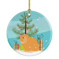 thumbnail image 1 of Holland Lop Rabbit Christmas Ceramic Ornament, 1 of 1