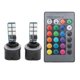 thumbnail image 2 of 2 uds 5050 LED RGB faros antiniebla bombilla Baoblaze Multicolor 16 cambio DE color Kit DE interruptor estroboscópico 880, 2 of 8
