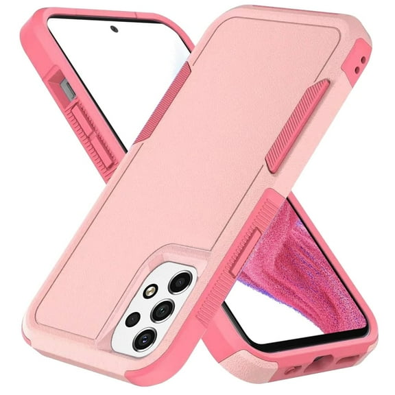 Xpression Case for Phone Case for Samsung Galaxy A53 5G Tough Hybrid Rugged Hard Shockproof 3in1 Protection Design Heavy-Duty Armor Cover [ Pink ]