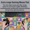 thumbnail image 4 of Gaming Pad Long Mousepad, Extra Large Mouse Pads Desk Mouse Pad, Mouse Pad Big Non-Slip Rubber Base Waterproof with Stitched Edges, 35.4 X 15.7 inch for Work/Game/Office/Home Portrait Puppy, 4 of 6