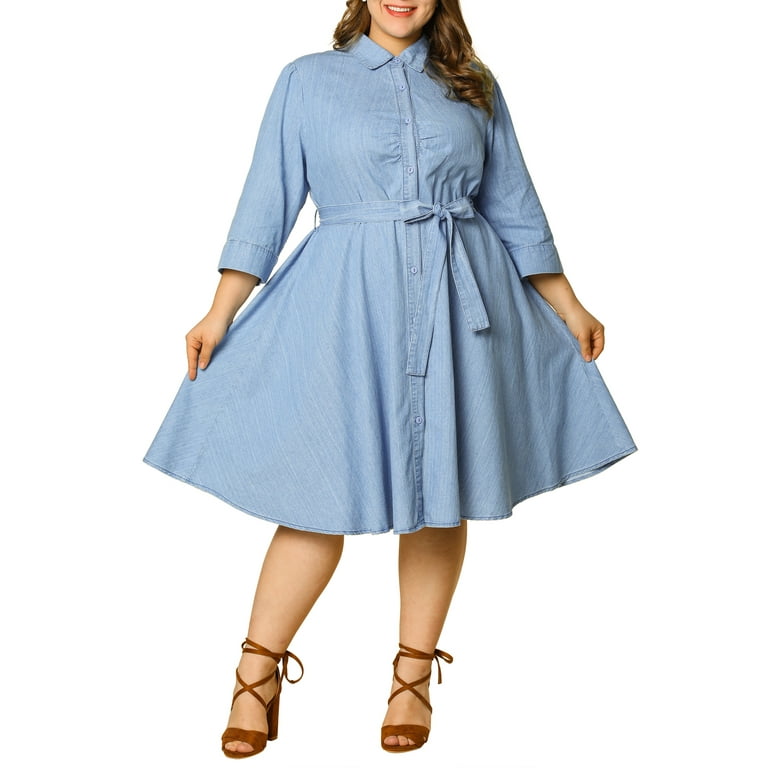 Walmart denim hotsell shirt dress