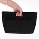 thumbnail image 4 of Bolso cosmético del bolso del organizador del bolso de las mujeres Bolso del del monedero Bolso de asas de múltiples bolsillos de fieltro Negro Baoblaze Inserte el organizador del monedero, 4 of 7