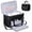 02-Black, variant on Sewing Machine Case, Carrying Tote Bag 2 Layer Storage Organizer with Adjustable Shoulder Strap