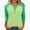 #02 Green, variant on Womens Top 3/4 Length Sleeve Shirts Fashion Color Block Raglan T-Shirt Casual V-Neck Button Blouses Fall Winter Long Sleeve Slim Shirts Pullover Tops